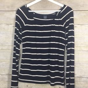 Nautica Navy Stripe Shirt size L